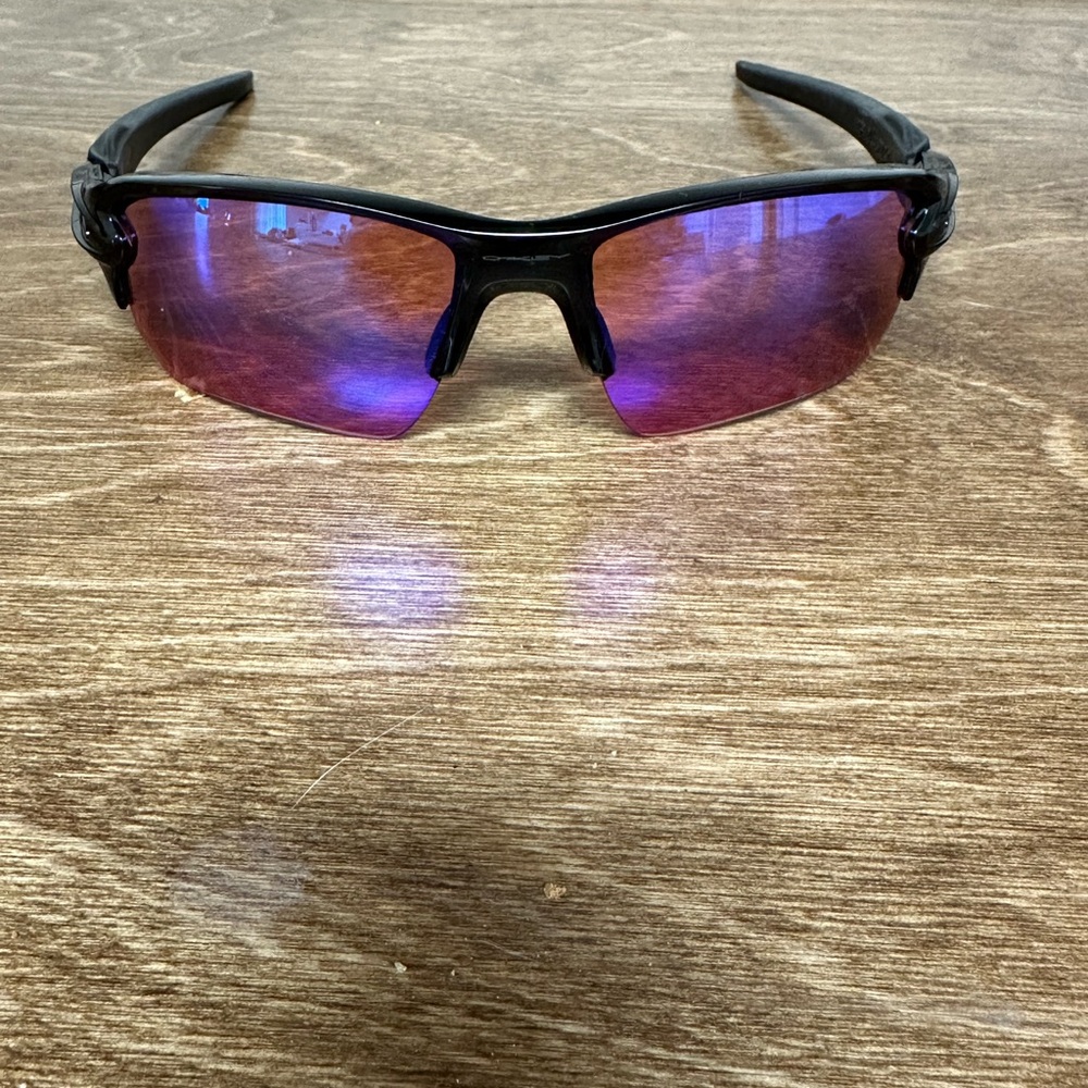 Oakley Black Sunglasses with Purple Lenses